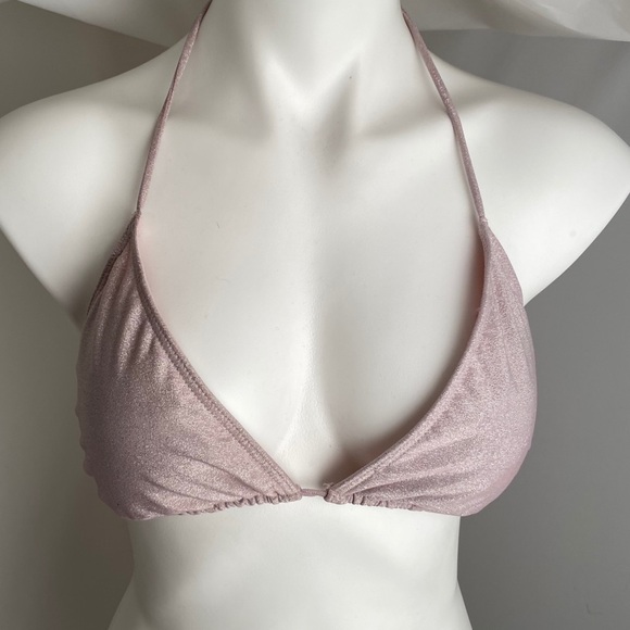 Juicy Couture Y2K pink sparkle string bikini XL